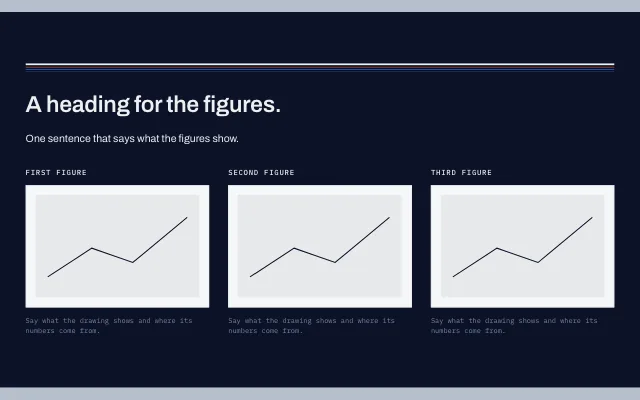 Preview of the Figure row section template